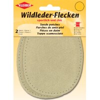 KLEIBER Patch à coudre en daim, 155 x 100 mm, gris...