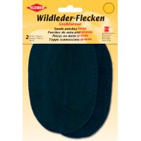 KLEIBER Patch à coudre en daim, 155 x 100 mm, gris foncé