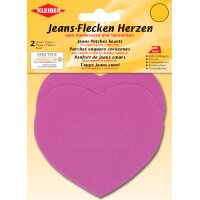 KLEIBER Jeans-Flecken Herzen, 85 x 105 mm , rot