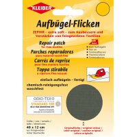 KLEIBER Zephir-Aufbügel-Flicken, 400 x 120 mm, weiss