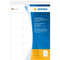 HERMA Etiquette dadresse, 67 x 38 mm, coins arrondis, blanc