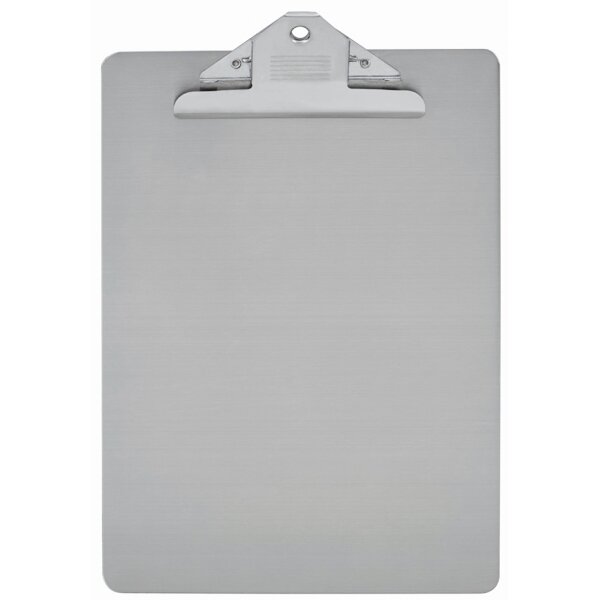 MAUL Porte-bloc MAULsteel, acier inoxydable, A4, argent