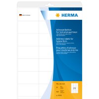 HERMA Etiquette dadresse, 94 x 47 mm, coins arrondis, blanc