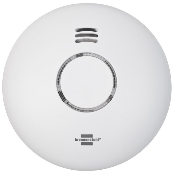 brennenstuhl Détecteur de fumée connecté Wifi WRHM01, blanc