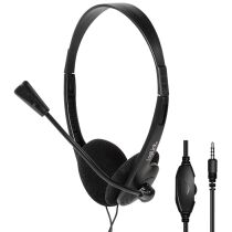 LogiLink Stereo Headset, mit Mikrofon, schwarz
