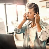 LogiLink Stereo Headset, mit Bügelmikrofon, schwarz