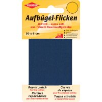 KLEIBER Patch thermocollant Zephir, 300 x 60 mm, bleu...