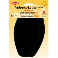 KLEIBER Velour-Leder-Imitat, 95 x 185 mm, schwarz