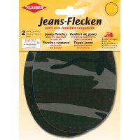 KLEIBER Patch thermocollant ovale pour jeans, military