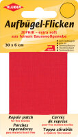 KLEIBER Zephir-Aufbügel-Flicken, 300 x 60 mm, rot