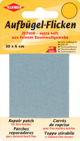 KLEIBER Zephir-Aufbügel-Flicken, 300 x 60 mm, hellgrau