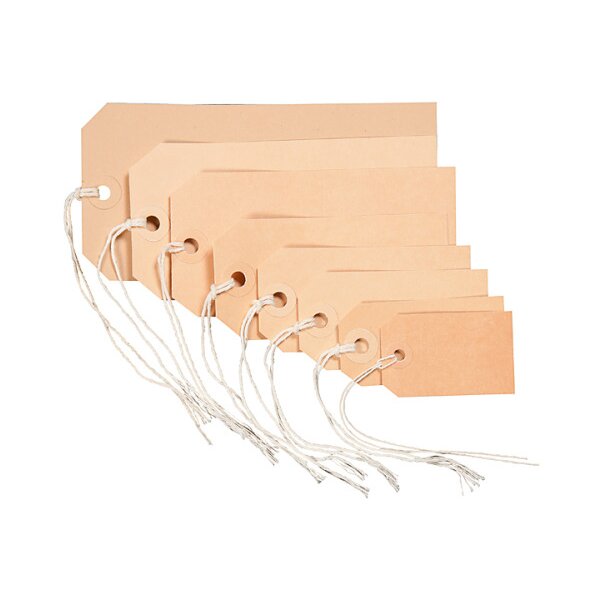 BIELLA Anhänge-Etiketten 35x55mm 56105500U braun 50 Stück