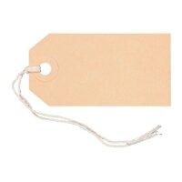 BIELLA Anhänge-Etiketten 40x80mm 56108000U braun 50...