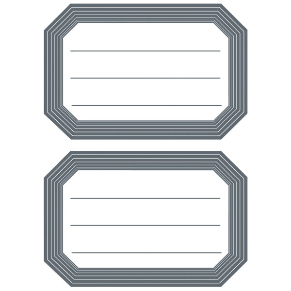 HERMA Buchetiketten, rote Randgestaltung, 82 x 55 mm