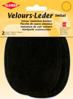 KLEIBER Velour-Leder-Imitat, 100 x 130 mm, dunkelbraun