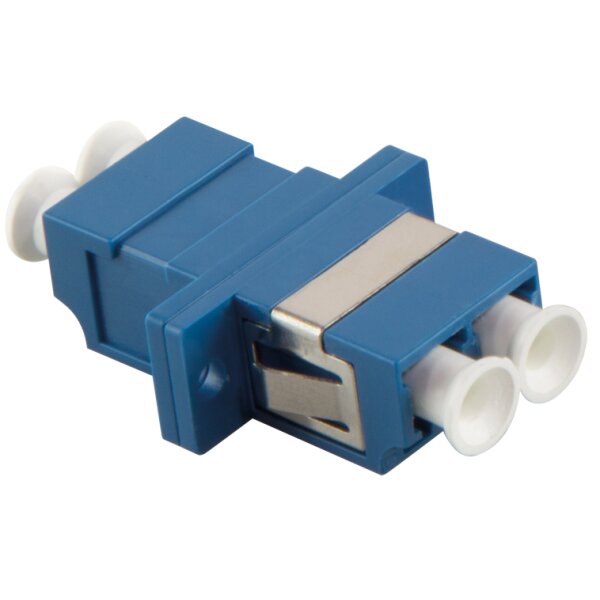 LogiLink Coupleur fibre optique, 2x LC-Duplex, bleu