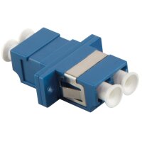 LogiLink Coupleur fibre optique, 2x LC-Duplex, bleu