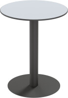PAPERFLOW Table de jardin CROSS, diamètre: 800 mm, gris