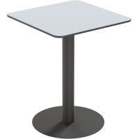 PAPERFLOW Table de jardin CROSS, diamètre: 800 mm, gris