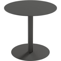 PAPERFLOW Gartentisch CROSS, Durchmesser: 600 mm, grau