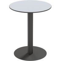 PAPERFLOW Table de jardin CROSS, diamètre: 600 mm, gris