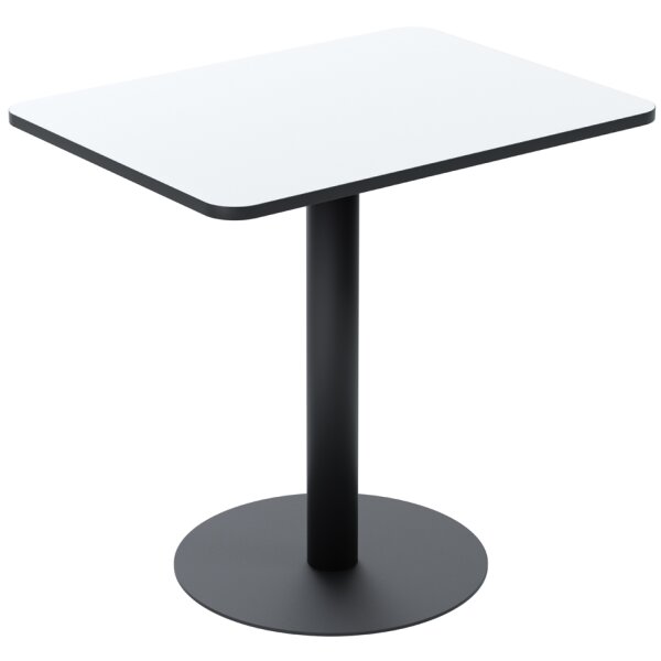 PAPERFLOW Table de bistrot Mezzo, (L)800 x (P)600 mm, blanc
