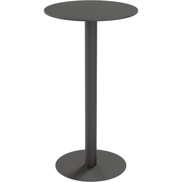 PAPERFLOW Table haute jardin CROSS, (L)600 x (P)600 mm, gris