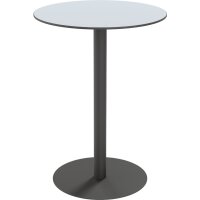 PAPERFLOW Table haute jardin CROSS, (L)800 x (P)800 mm, noir