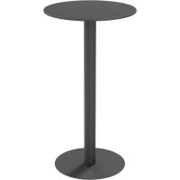 PAPERFLOW Table haute jardin CROSS, (L)600 x (P)600 mm, noir