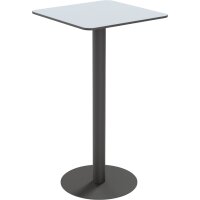 PAPERFLOW Table haute jardin CROSS, (L)600 x (P)600 mm, noir