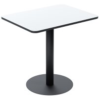 PAPERFLOW Table de bistrot Mezzo, (L)800 x (P)800 mm, blanc