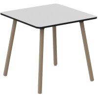 PAPERFLOW Table de bistrot PALOMBA, (L)800 x (P)800 mm,blanc