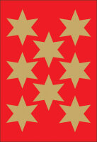 HERMA Weihnachts-Sticker DECOR "Sterne", 33 mm,...