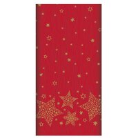PAPSTAR Nappe pour Noël Christmas Shine, rouge