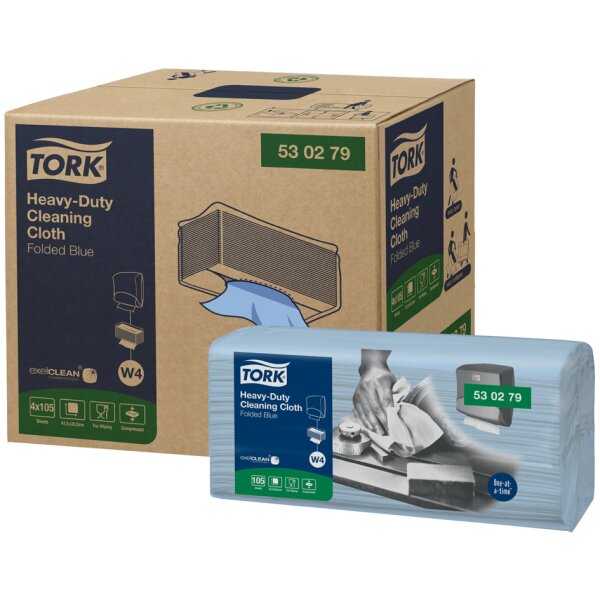 TORK Chiffon de nettoyage tout usage, 415 x 355 mm, bleu