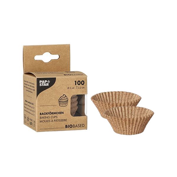 PAPSTAR Moule à pâtisserie, coques de cacao, 30 mm, naturel