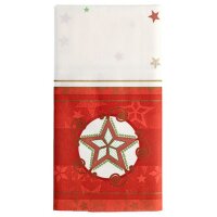 PAPSTAR Weihnachts-Tischdecke "Heavenly Stars",...