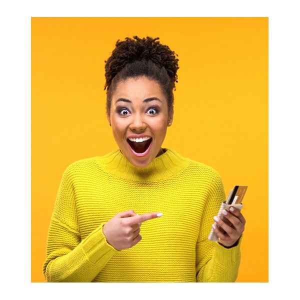 CLICKSAFE Porte-monnaie avec porte-cartes, simili cuir, noir