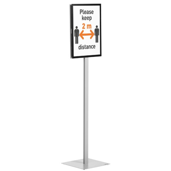DURABLE Infoständer INFO STAND BASIC, DIN A3, grau