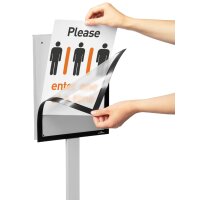DURABLE Infoständer INFO STAND BASIC, DIN A3, grau