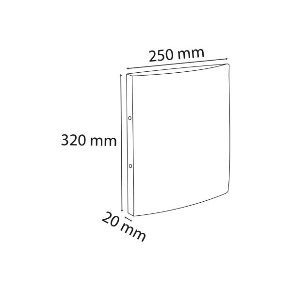 EXACOMPTA Classeur anneaux Colorspan 2cm 542554E 2 anneaux a. élast. orange A4