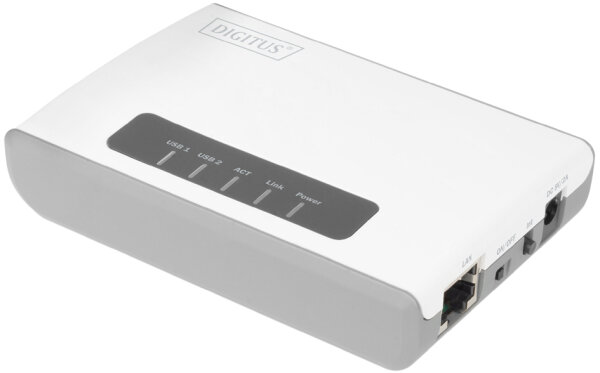 DIGITUS Serveur réseau multifonctions sans fil 2 ports USB
