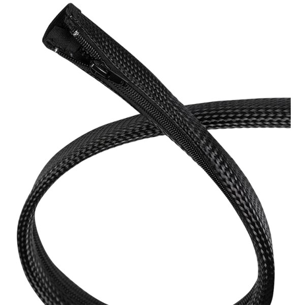 LogiLink Gaine pour câble avec fermeture zip, 2,0 m, gris