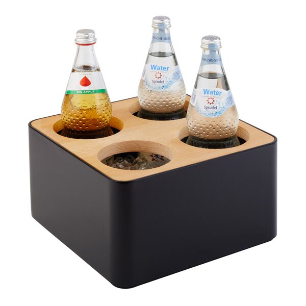 APS Range-couverts, à 4 compartiments, bois/plastique