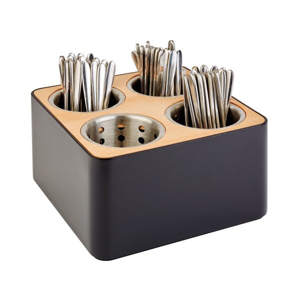 APS Range-couverts, à 4 compartiments, bois/plastique