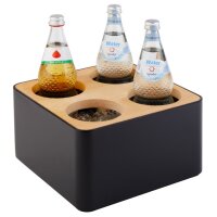 APS Range-couverts, à 4 compartiments, bois/plastique