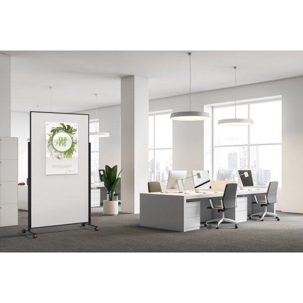 MAGNETOPLAN Design-Whiteboard Vario 1181200 Acier, mobile 1000x1800mm
