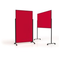 MAGNETOPLAN Design-Moderatorentafel VP 1181206 rot, Filz...