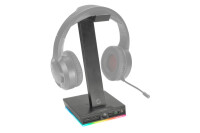 SPEEDLINK EXCELLO Illum.Headset Stand SL-800910-BK 3-Port USB Hub, Soundcard
