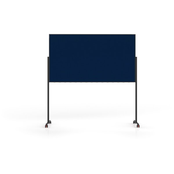 MAGNETOPLAN Design-Moderatorentafel VP 1181214 dunkelblau, Filz 1000x1800mm